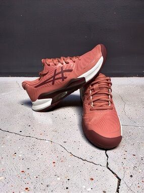 ASICS Coral-Red Men's Tennis Sneakers